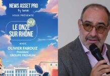 Olivier Farouz, président de Groupe Premium, au micro de News Asset Pro au Onze sur Rhône.
