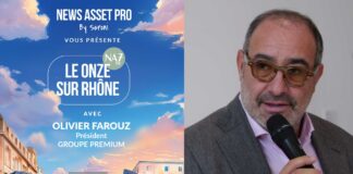 Olivier Farouz, président de Groupe Premium, au micro de News Asset Pro au Onze sur Rhône.