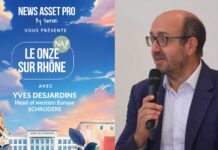 Yves Desjardins, head of western Europe chez Schroders, sur le plateau du Onze sur Rhône de News Asset Pro.