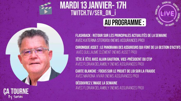 VIDÉO – Retrouvez le replay de l’émission Ça tourne du 13 janvier 2026 concoctée par les rédactions du groupe Seroni (News Assurances Pro, News Asset Pro et La Lettre de l’Assurance).